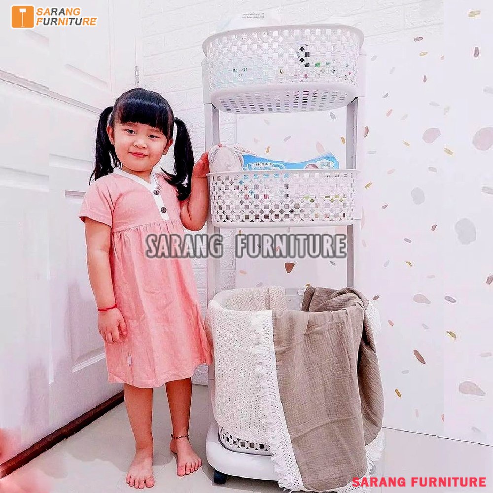 Rovega Laundry Basket Rak Keranjang Baju Kotor RLB-300 Terbaru Murah