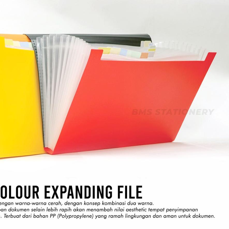 

Beli Segera Bantex Expanding File Map Harmonika Folio F4 2 Warna 6UU**