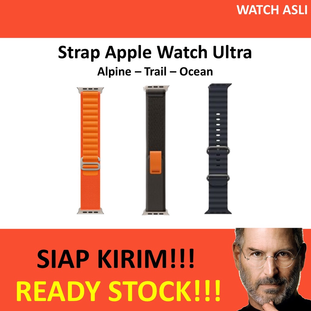 Strap Apple Watch 8 Ultra 49mm Alpine Loop Trail Ocean Band Nylon Tali