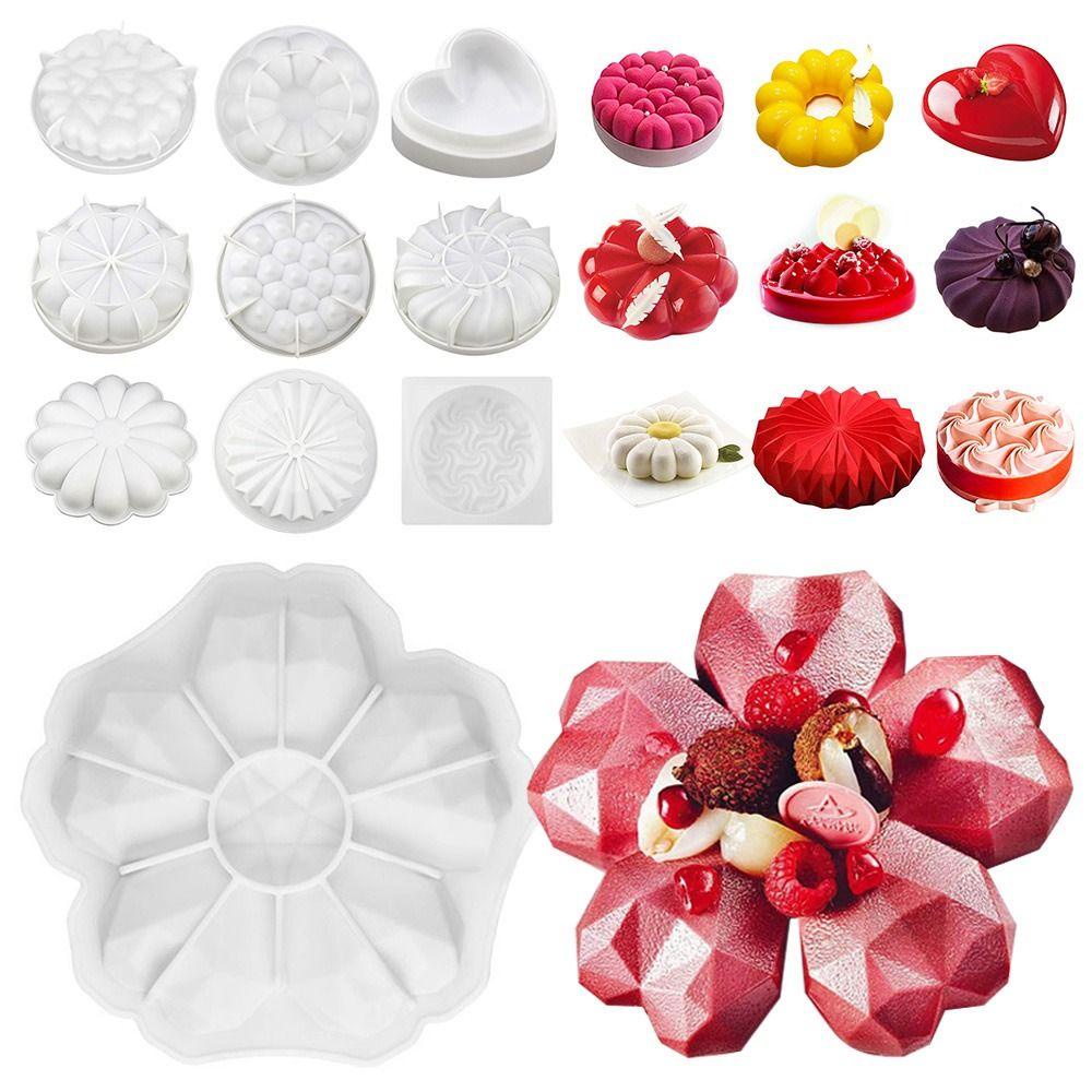 R-FLOWER Cetakan Silikon Kitchen Bakeware Edible DIY Baking Tool Cetakan Coklat