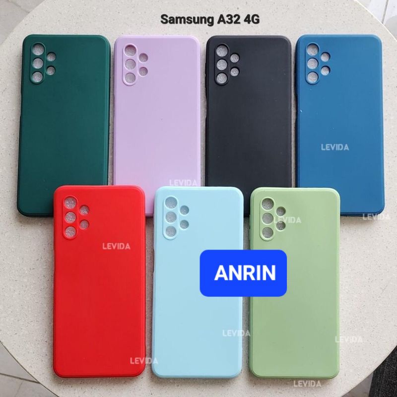 SAMSUNG A32 4G CASE MACARON SQUARE ANTI NODA ANTI DEBU CASING SOFTCASE SILIKON