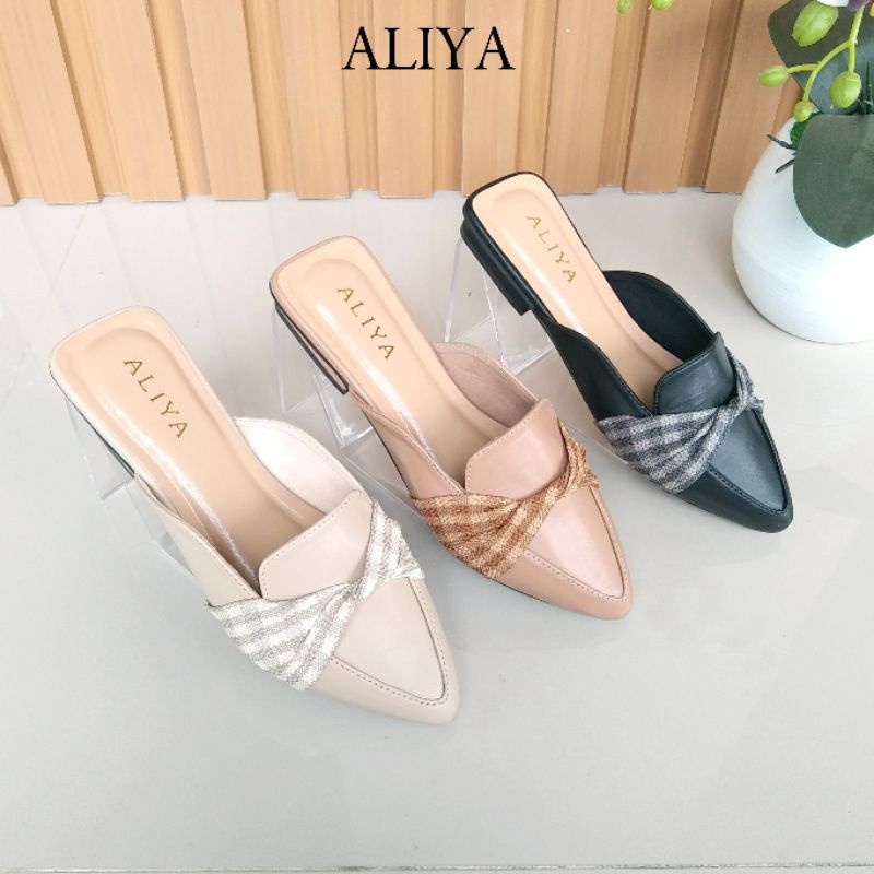 Aliya Mules Wanita KALEA Heels/hak 2cm