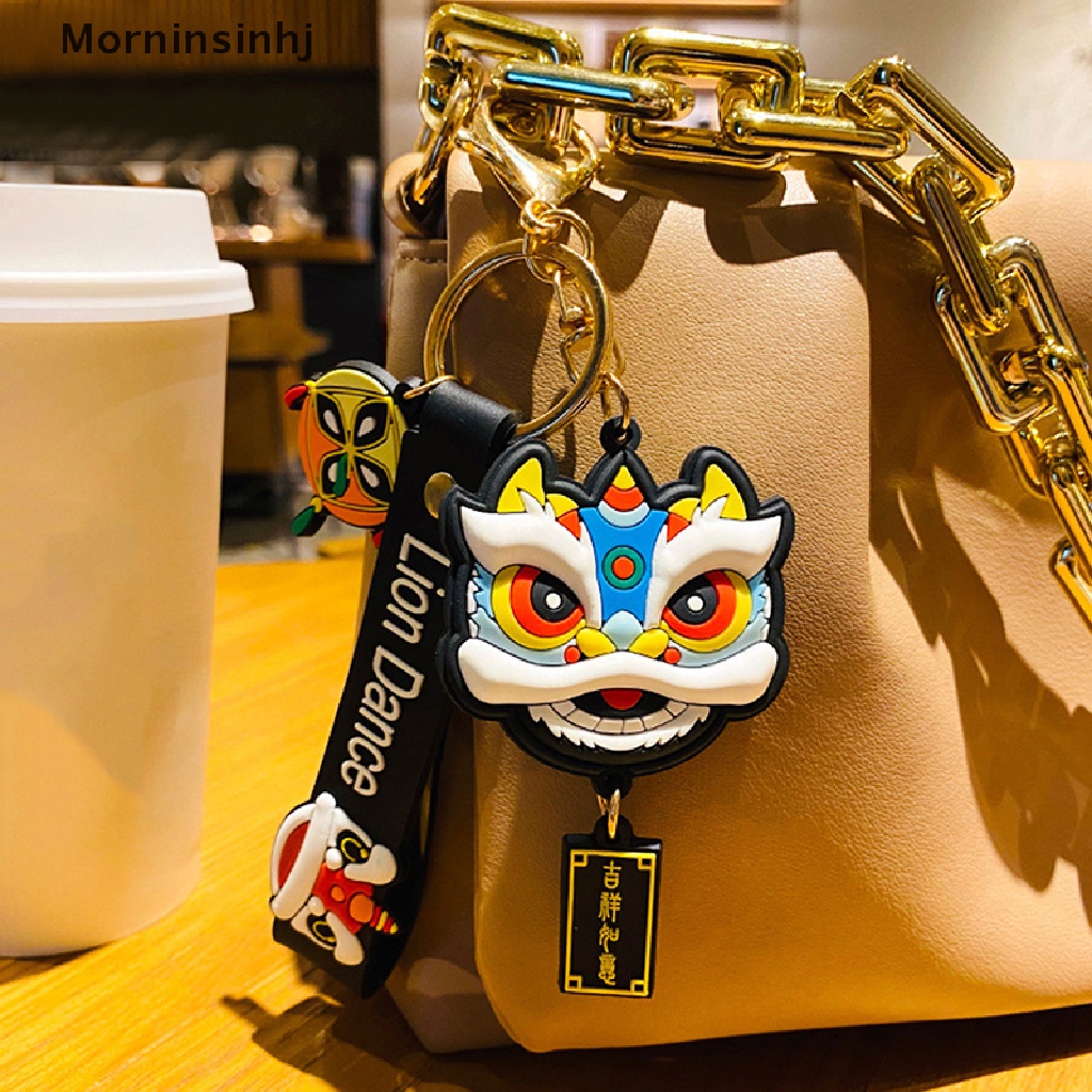 Mornin Fashion Lion Dance Tas Liontin Aksesoris Pasangan Kepribadian Kreatif Gantungan Kunci id