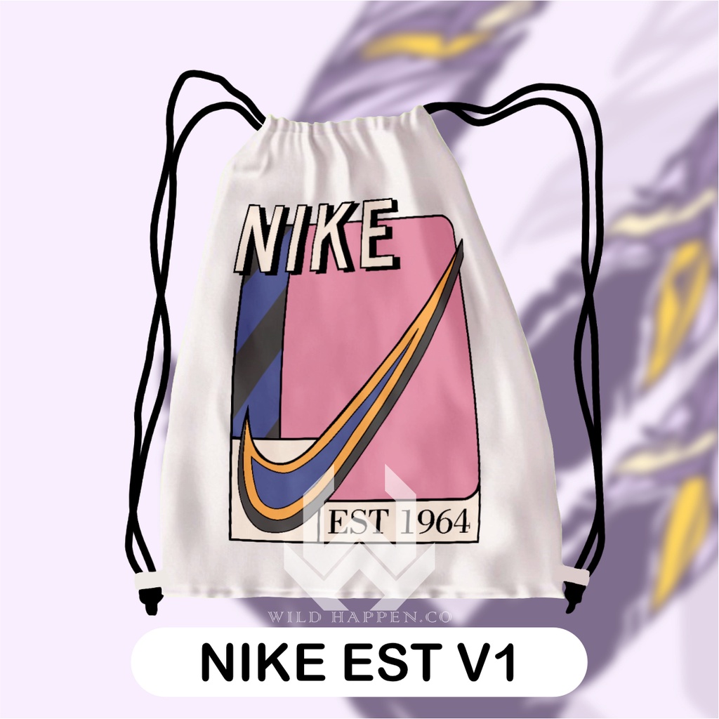 Tas Serut / String Bag Full Print Nike Est V1