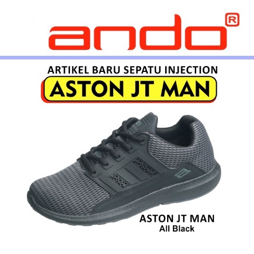 ANDO ASTON JT MAN ORIGINAL &amp; X O Jr SEPATU SNEAKERS KUALITAS IMPORT PROMO BARU DISKON MURAH