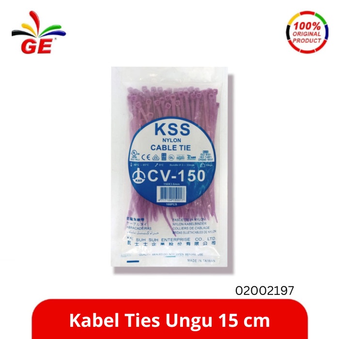 

GE - Kabel Ties Ungu 15 cm 02002197