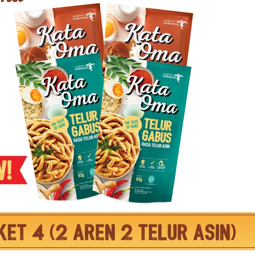 

➣ Kata Oma Telur Gabus Paket 4 New ➮