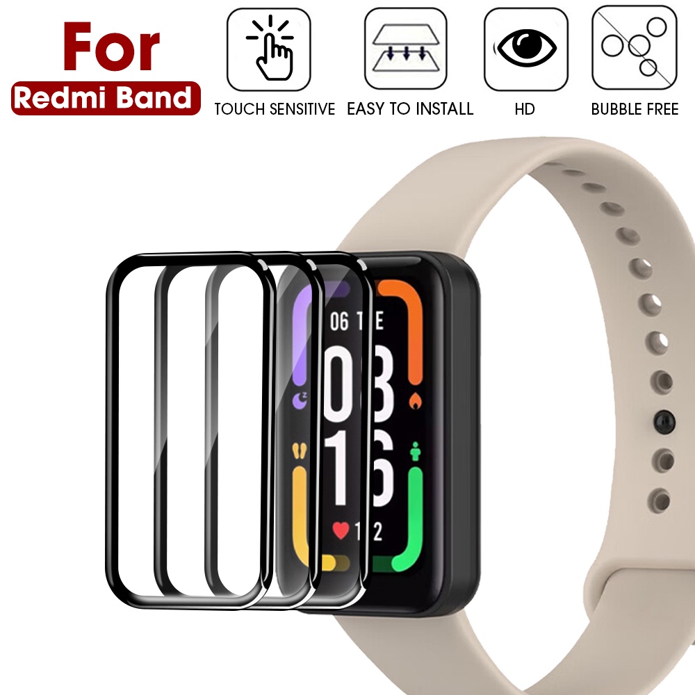 Hd Ultra Clear Anti Noda Menonton Film Smartwatch Hydrogel Film Cakupan Penuh Film Pelindung Layar Menonton Film Laminasi Untuk Redmi Band2