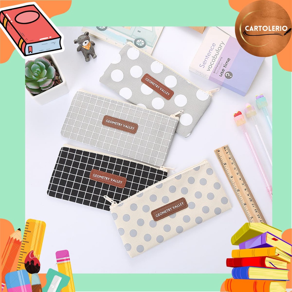 

Kotak Pensil Geometry Valley / Pencil Case SK0028