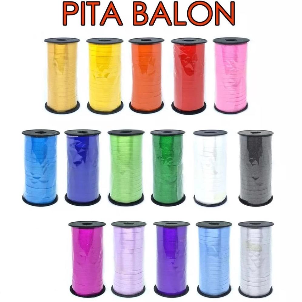 

W81 Curly Ribbon / Pita Balon Panjang : 100 yard /rol ( 91,44 meter ) TREND TERKINI ミ