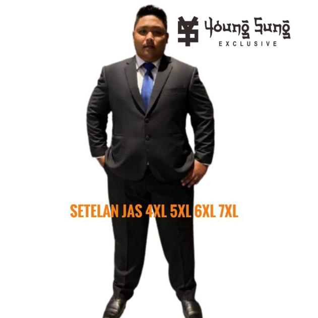 Paling Dicari Setelan Jas Formal Pria Jumbo 4XL 5XL 6XL 7XL Jas Celana Pria Oversize BSize Jas Akad 
