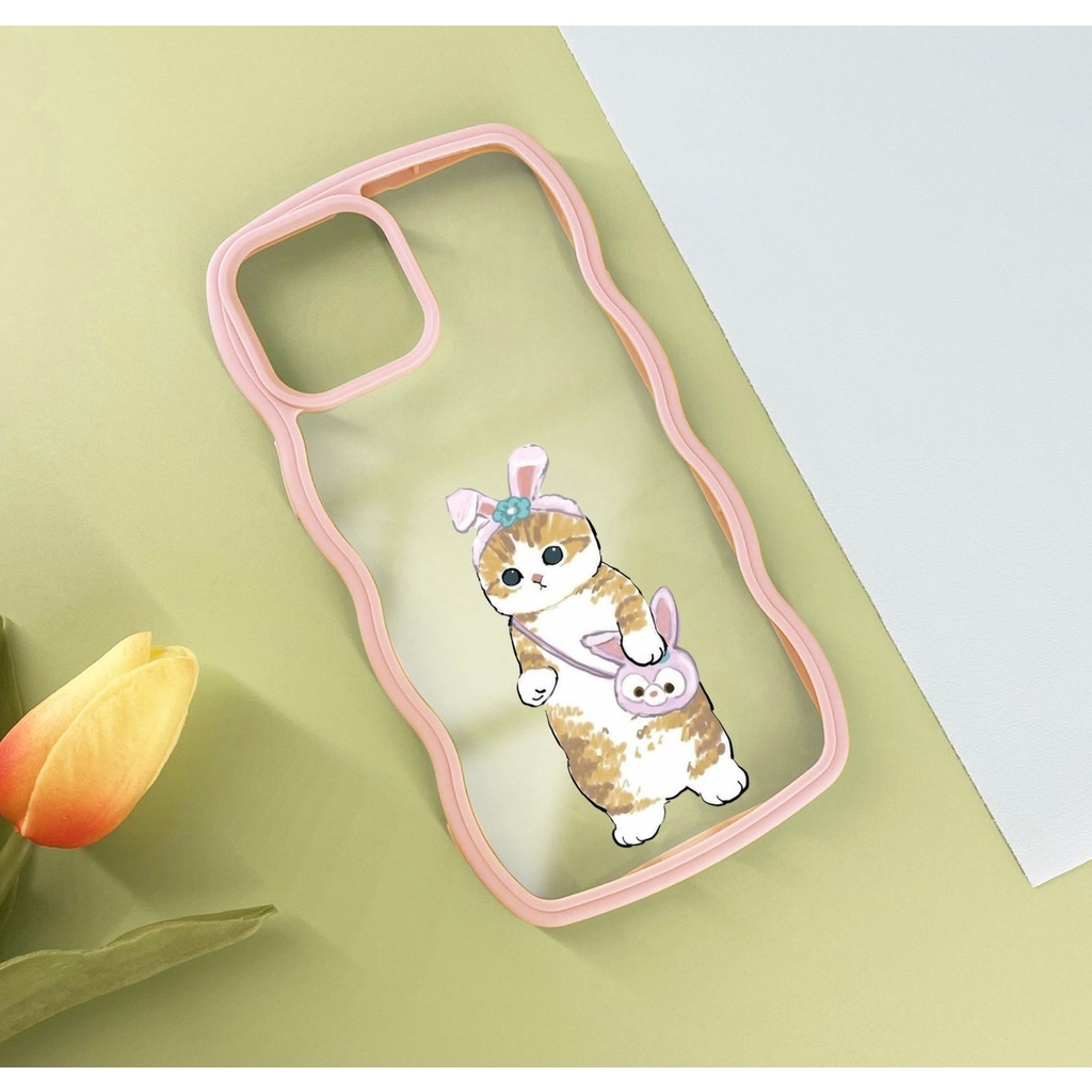 HH32 Casing HP cantik wanita cat kucing miaow miao For Iphone 7+ 8+ Plus X Xs Xr Max 11 12 13 14 Pro Max 14+ 14Plus FJ08