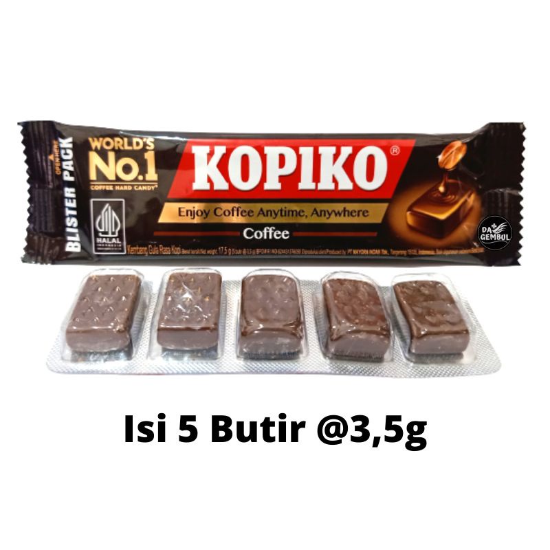 PERMEN KOPIKO BLISTER PACK MAKANAN RINGAN COFFEE CANDY PERMEN KOPI KOREA DRAKOR MURAH