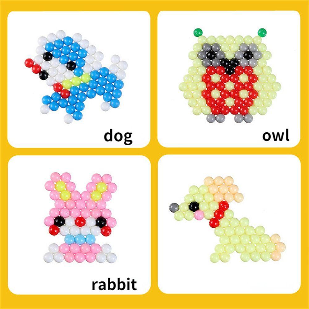 Mxbeauty Manik-Manik Semprotan Air 1000pcs/box Mainan Anak Puzzle Craft Kit 3D Beads Magic Toys Color Crystal Beads