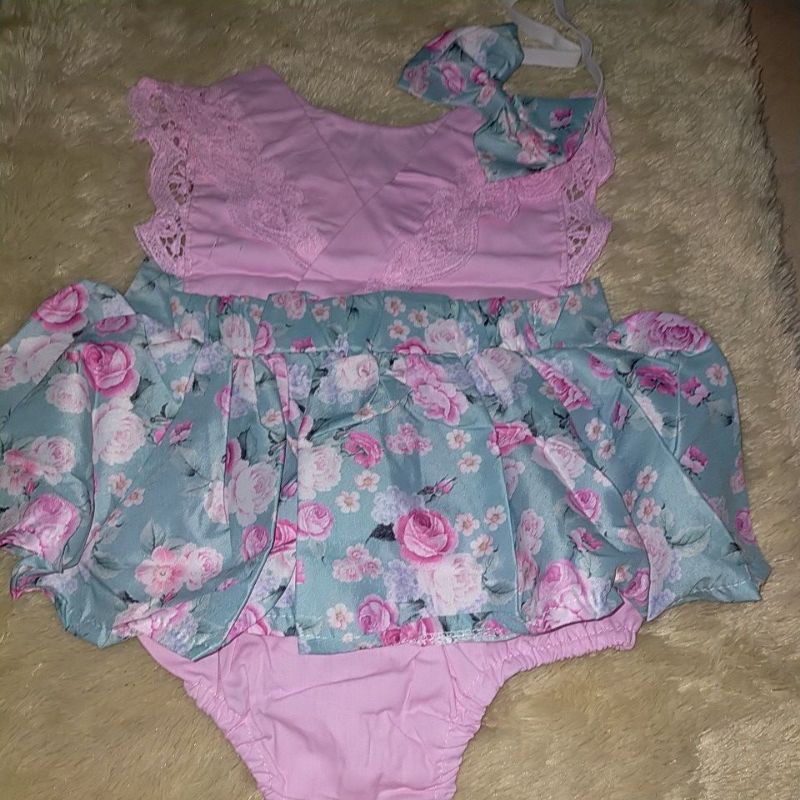 set baju bayi perempuan import premium