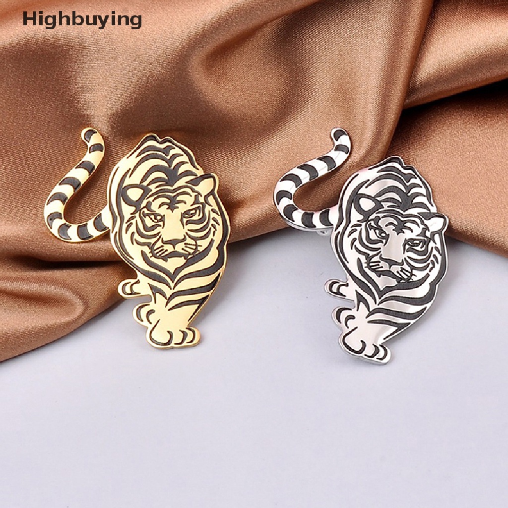 Hbid Fashion Harimau Bros Vintage Dekorasi Pernikahan Logam Bros Syal Sweater Jas Pin Up Gesper Femininos Bros Pasangan Kerah Perhiasan Pin Glory