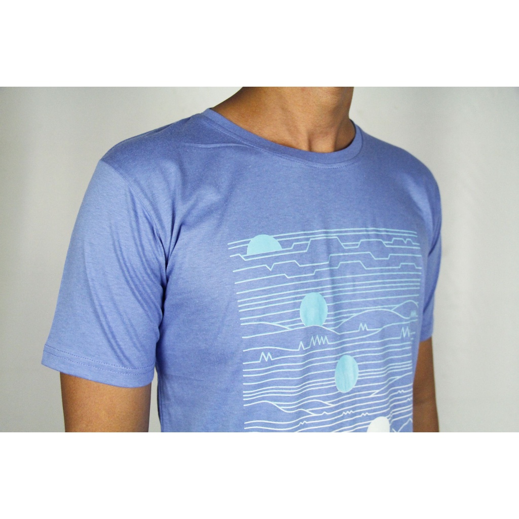 COD | Kaos Oblong Pria Lengan Pendek COLE Regular Fit Biru Muda Cotton Stretch 10