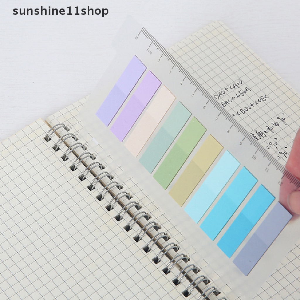 Sho 1Set Label Indeks Perekat Diri Warna-Warni Sticky Notes Memo Pad Label Note Bookmark Notepad Perlengkapan Alat Tulis Kantor Sekolah N