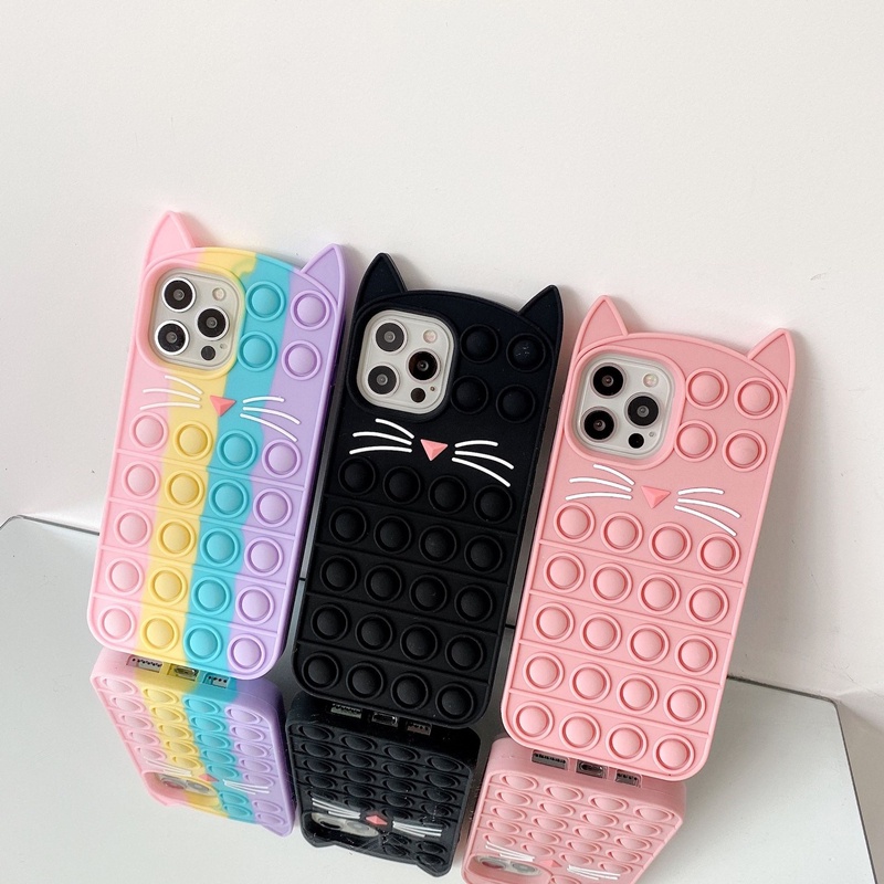 Princess Phone Pop it Case IP X CASING IPHONE XS Rainbow Fidget