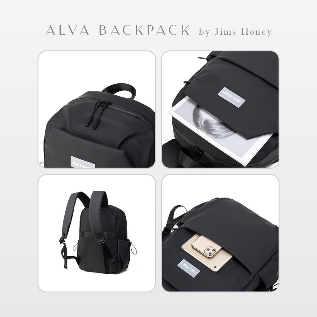 Jims Honey Alva Backpack Bag Tas Ransel Pria Wanita Unisex