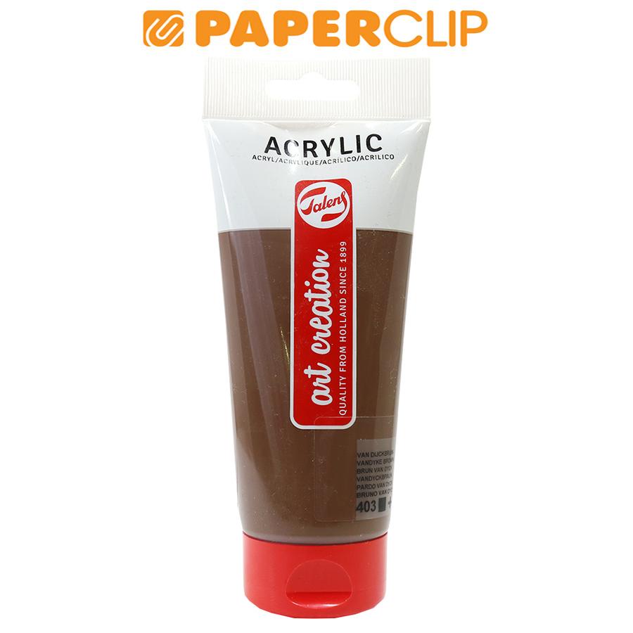 

CAT AKRILIK / ACRYLIC TALENS ART CREATION 200ML 3520403M VANDYKE BROWN