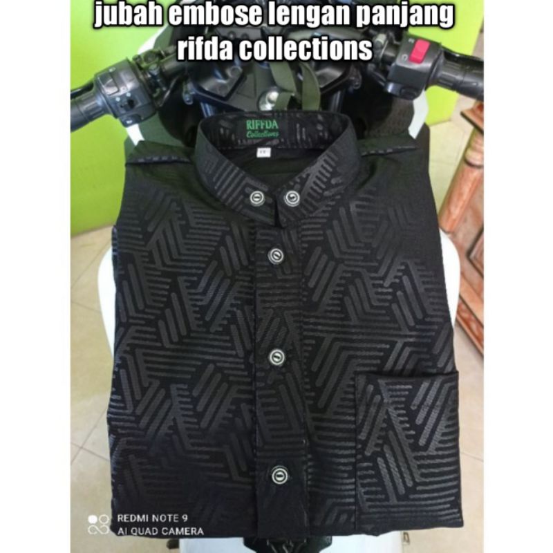 JUBAH ANAK LAKI LAKI LENGAN PANJANG BAHAN EMBOSR