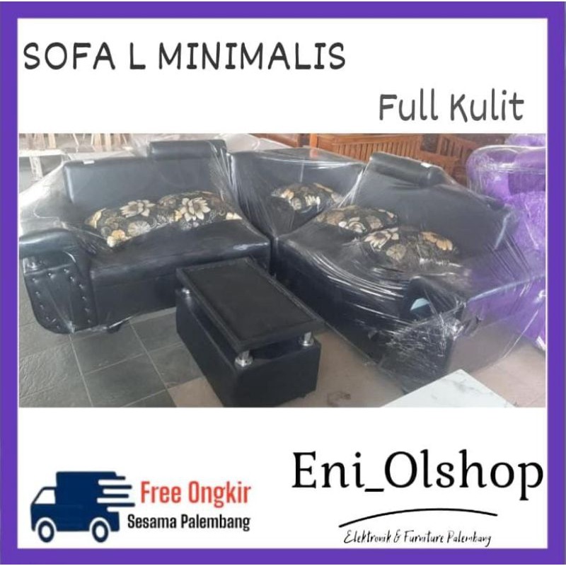 SOFA L MINIMALIS FULL KULIT