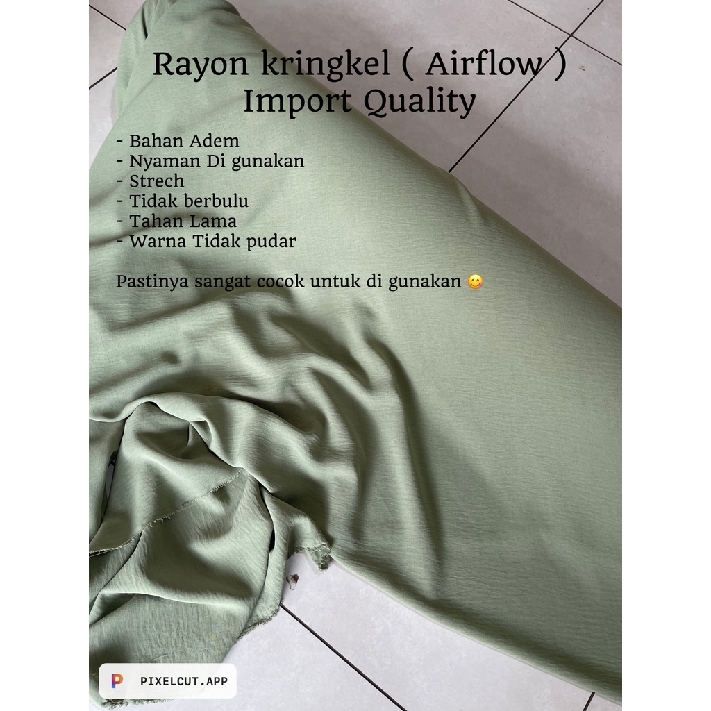 kain CEY AIRFLOW STRECH CRINGKLE / AIRFLOW / KRINGKEL / GAMIS KRINGKEL