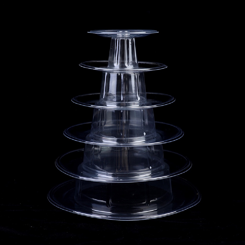 Mornin 6susun Macaron Display Stand Cupcake Tower Rack Stand Tray Untuk Ulang Tahun Pernikahan id