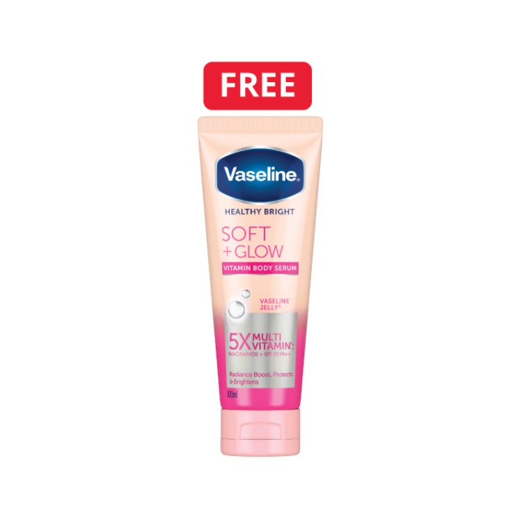 Buy Vaseline Lip Care Rosy Tinted 10g + Lip Care Original 10g FREE Soft Glow Serum 100ml