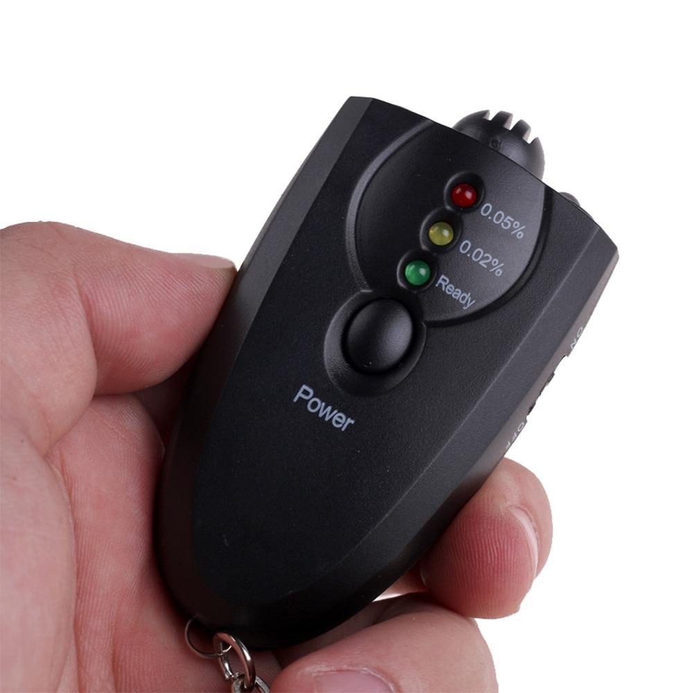 TOP Mini Alcohol Tester Portable Lampu Merah LED Gantungan Kunci Breathalyzer