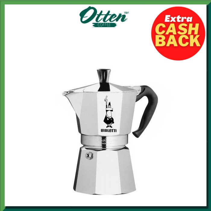 Bialetti Moka Express 4 Cups - Alat Seduh Kopi Moka Pot Coffee Maker