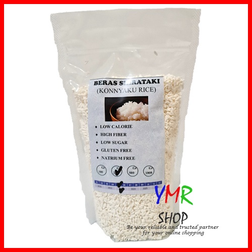 Beras Shirataki Sirataki Konnyaku Shiratake Rice Halal Diet Keto 150Gr / 250Gr / 500Gr / 1kg DEBM Diabetes