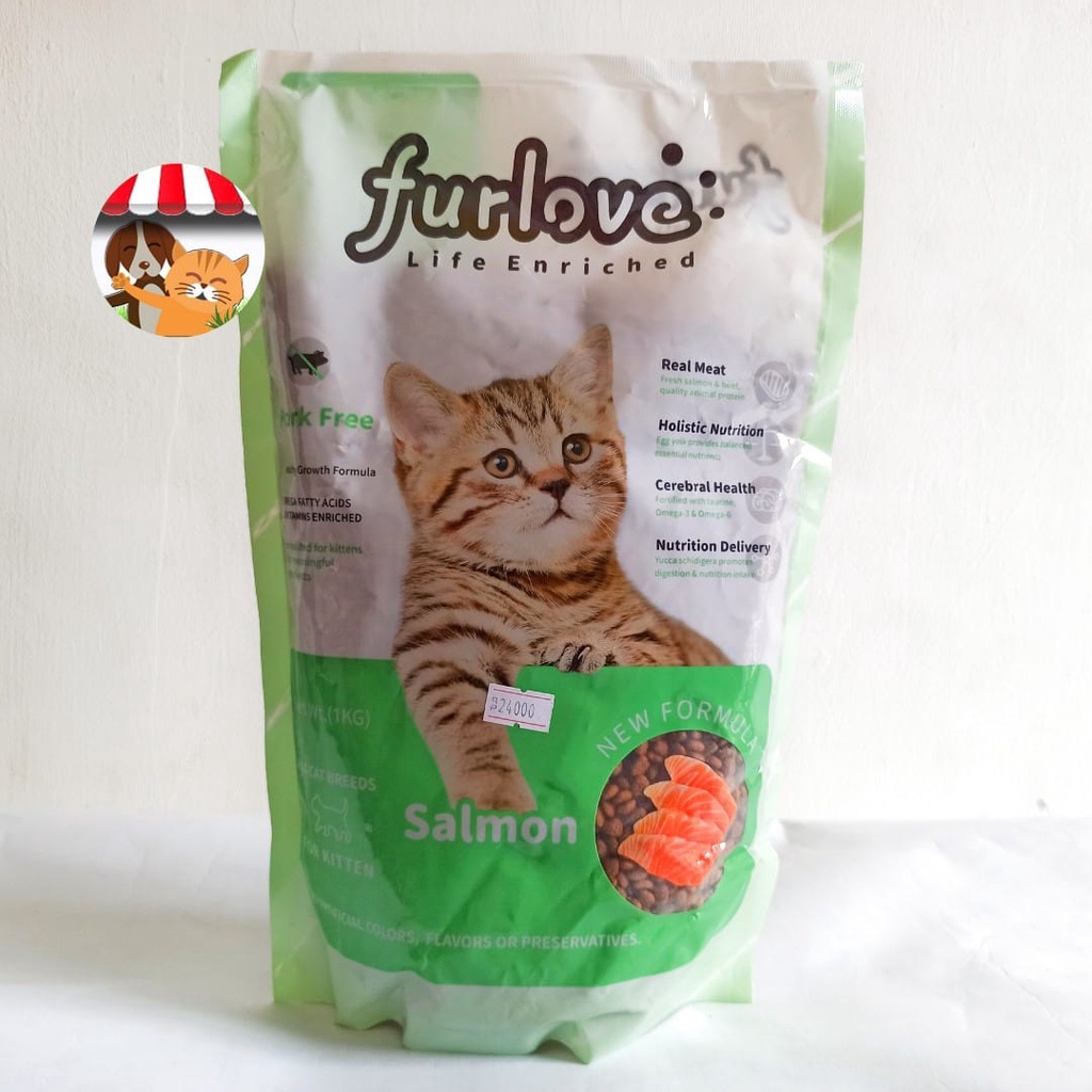 Makanan Kucing Furlove Salmon Kitten 1kg