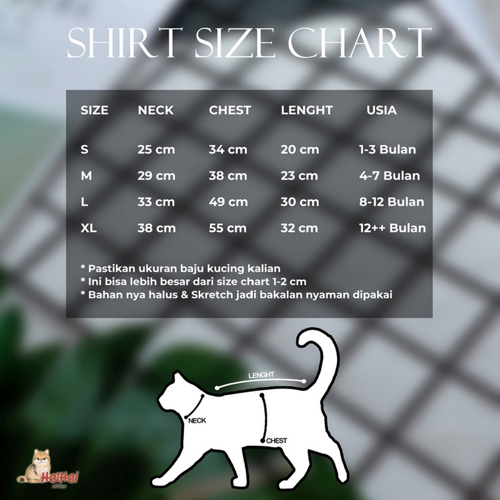 Bukipet Kemeja Flanel - Baju Kemeja Shirt Kucing Anjing Jantan Betina
