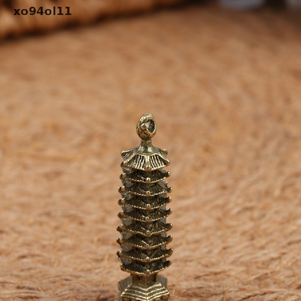 Xo 2pcs Dekorasi pagoda Mini Kerajinan Tangan Micro landscape Garden Decor OL