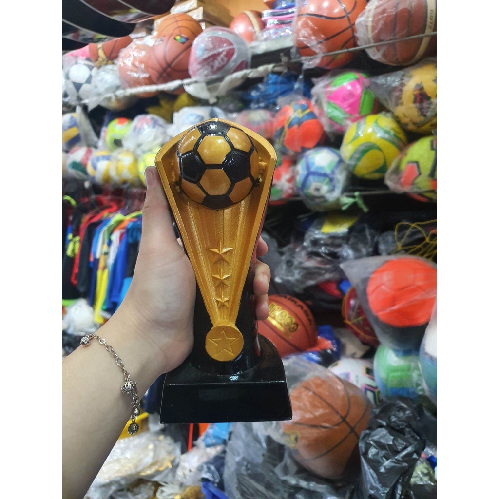 Trophy Piala Sepak Bola Futsal Top score best player 20 cm