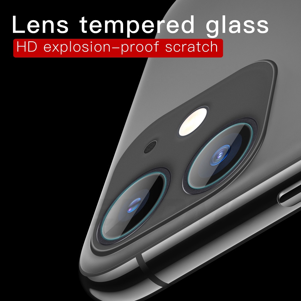 For iPhone 14 13 12 11 Pro Max Xs Max XR X 7 8 Plus SE 2020 Pelindung Lensa Kamera Bahan Tempered Glass 9h Untuk