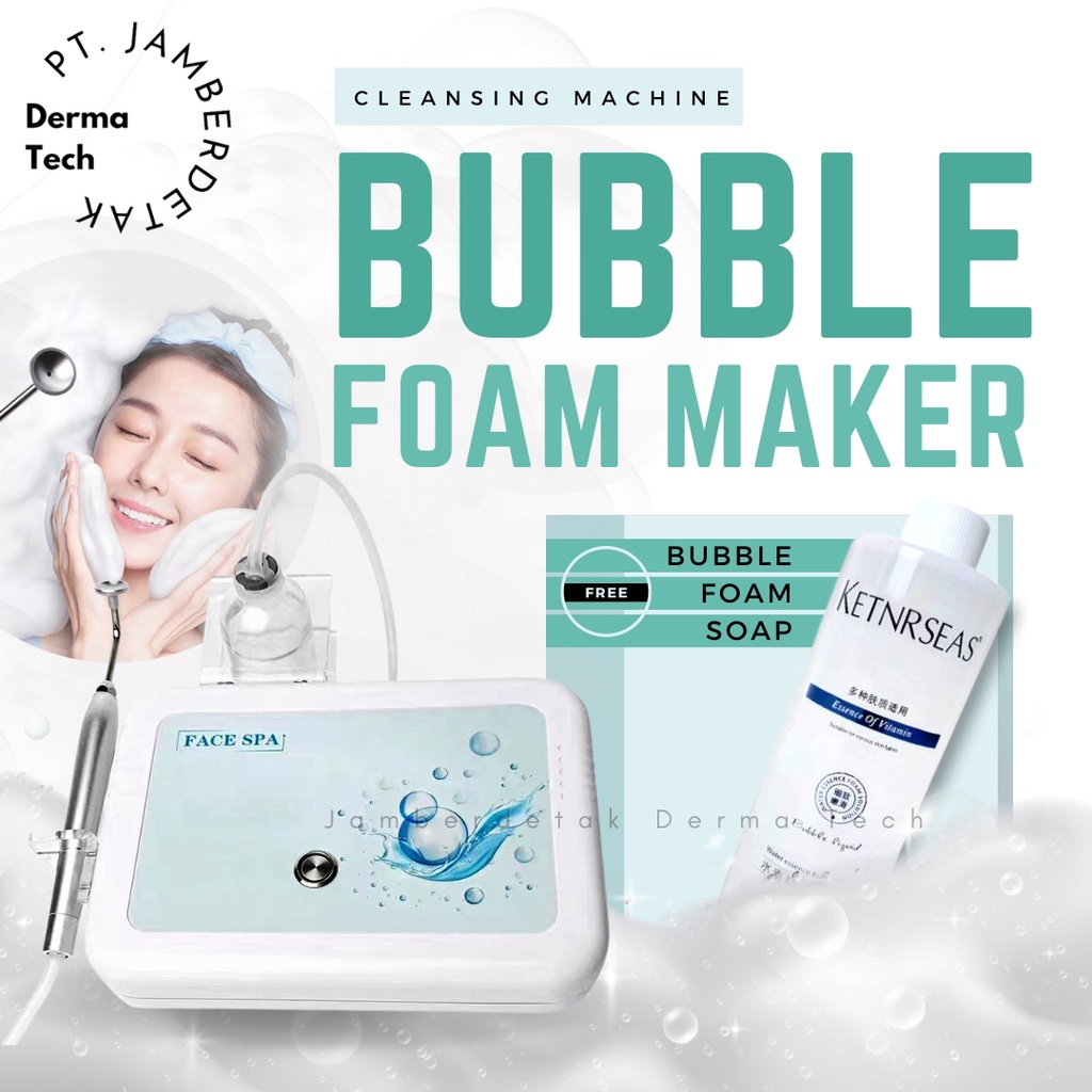 mesin bubble foam maker spa face SNOW WHITE pembuat busa sabun cleanser pembersih pori pori prosesn deep CLEANSING
