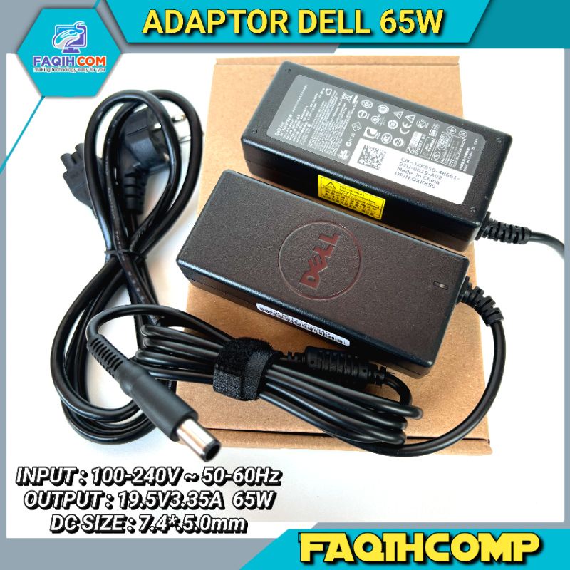 Adaptor Charger Dell Latitude 3330 3340 3440 3540 E5240 19.5V 3.34A 65W DC 7.4*5.0mm