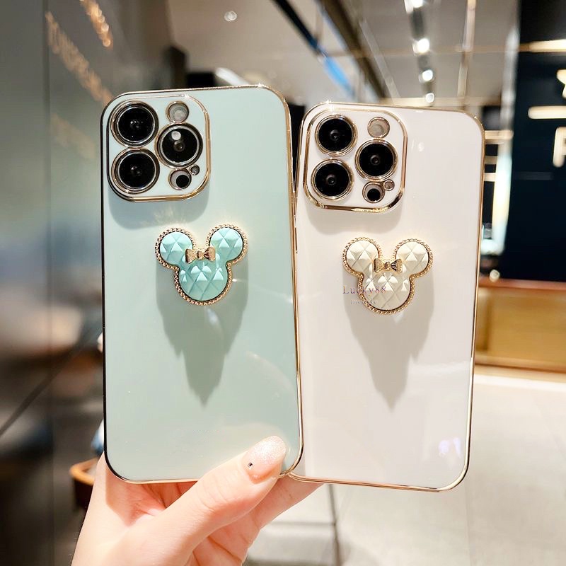Mickey Mouse Chrome Softcase for iPhone Vivo V25 Y21 / Y21T / Y20 / Y20S / Y12S / Y12 / Y15 / Y17 / 
