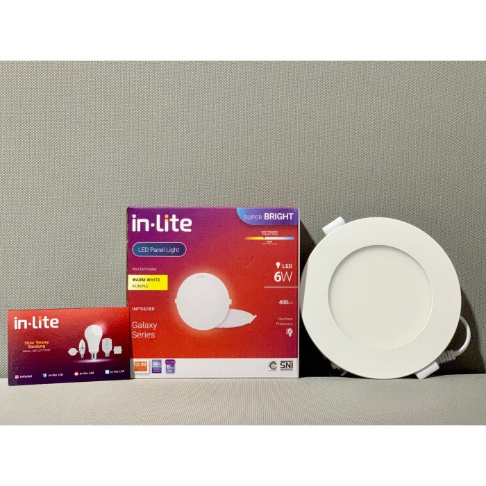 Terlaris Lampu Downlight / Panel Light Led Inlite Inps628R 6 Watt