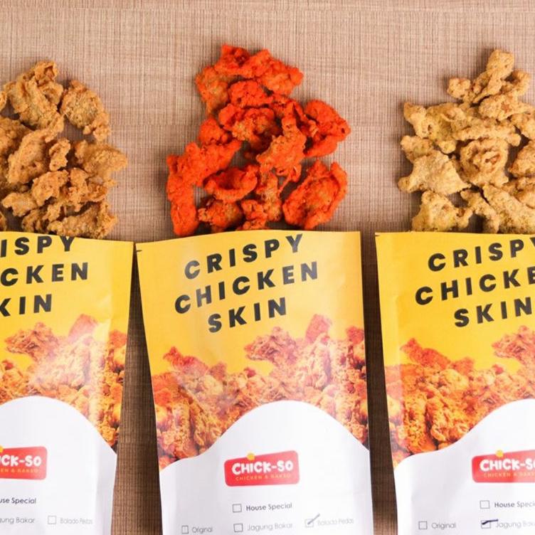 

I34 Keripik Kulit Ayam Crispy Chicken Skin Chickso 80gram HOT そ