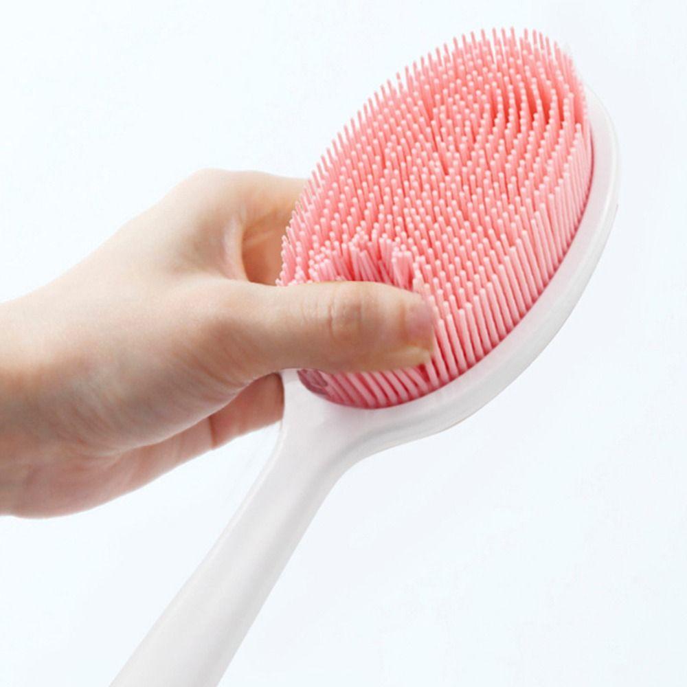 Sikat Mandi Nanas Dengan Pegangan Pijat Kulit Silikon Rambut Kulit Kepala Perawatan Sisir Aksesoris Kamar Mandi Cuci Rambut Pembersih Kepala Tubuh Pijat Shower Body Brushes Cleaning Pad