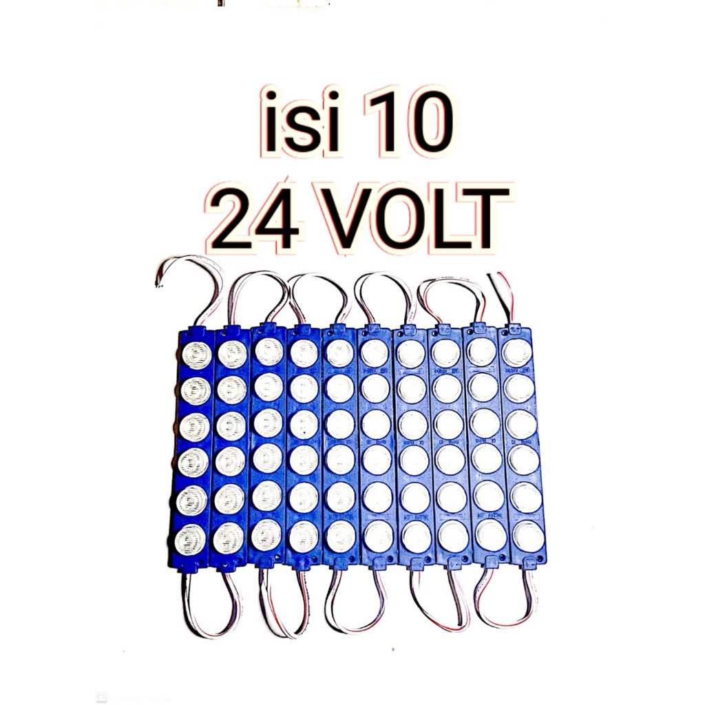 10 Pcs Lampu LED 6 mata 24 volt LED kolong truk Lampu kolong truk 24 volt