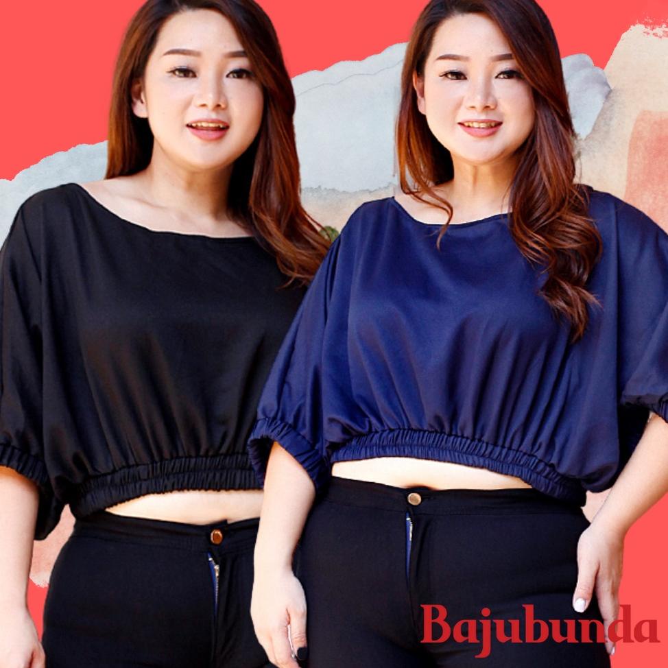 Stok Terbaru ATASAN CROP JUMBO WANITA  / CROP JUMBO / CROP TOP / ATASAN BSIZE / CROP BATWING JUMBO /