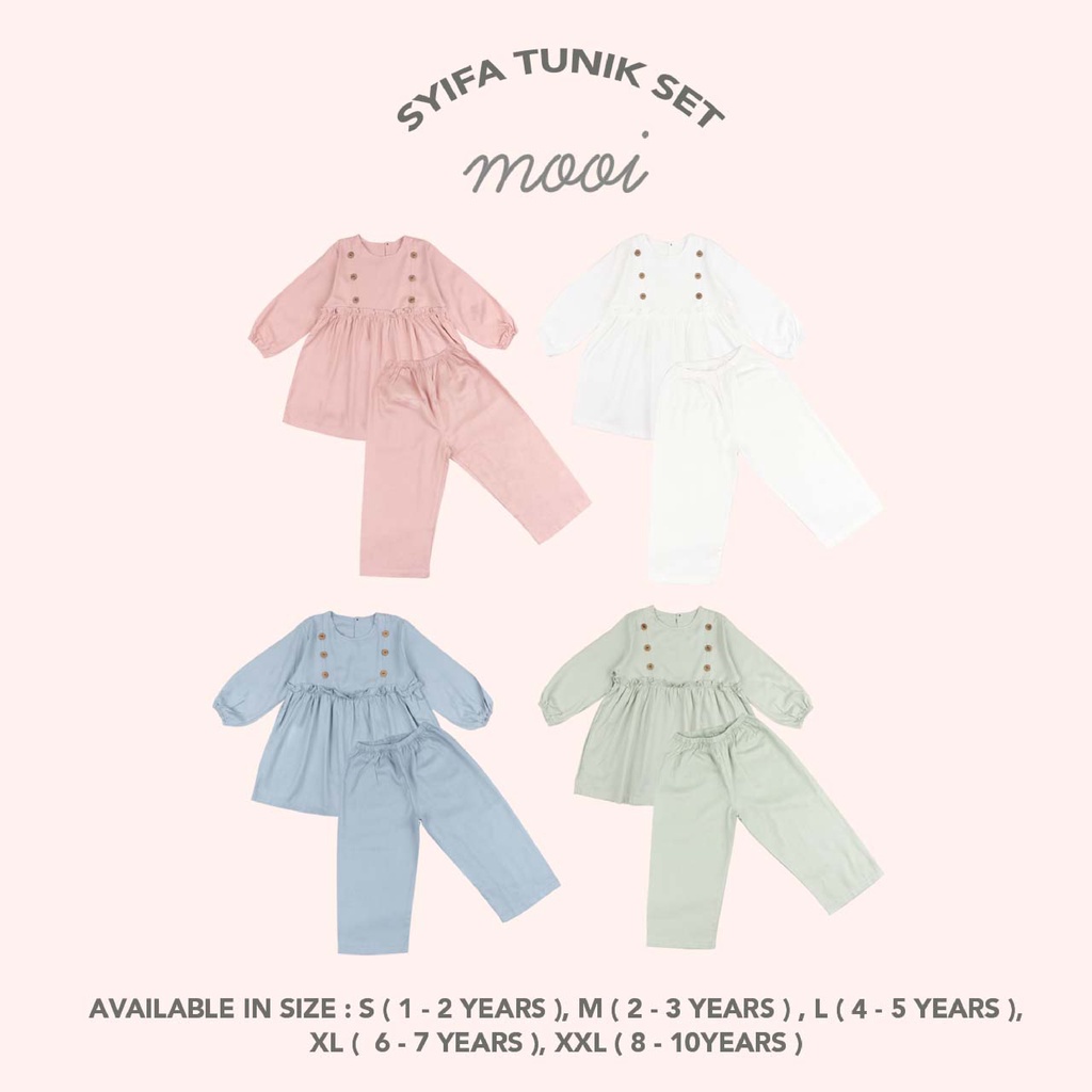 PROMO 7.7 PROMO BAJU LEBARAN MURAH MOOI EDISI BAJU LEBARAN SETELAN ANAK PEREMPUAN SYIFA TUNIK SET SETELAN TUNIK ANAK PAKAIAN MUSLIM ANAK PEREMPUAN BAJU LEBARAN ANAK 1-10 TAHUN