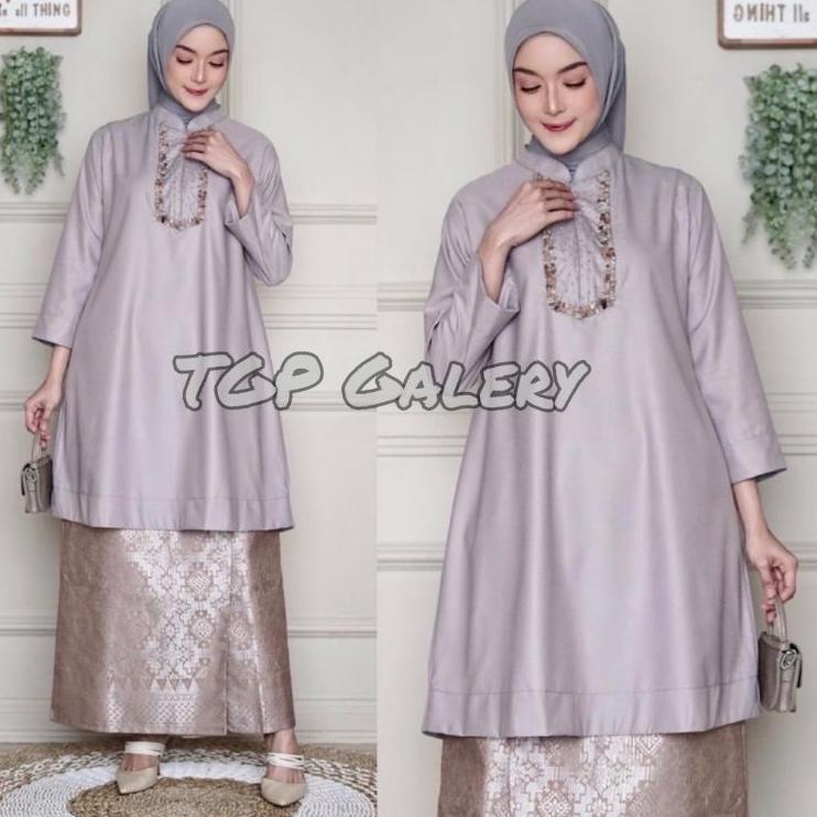 ☛ ( COD ) TUNIK BATU PAYET IMA TOYOBO ORIGINAL KAMARI / SETELAN BATU PAYET IMA TOYOBO ELEGANT / TUNI