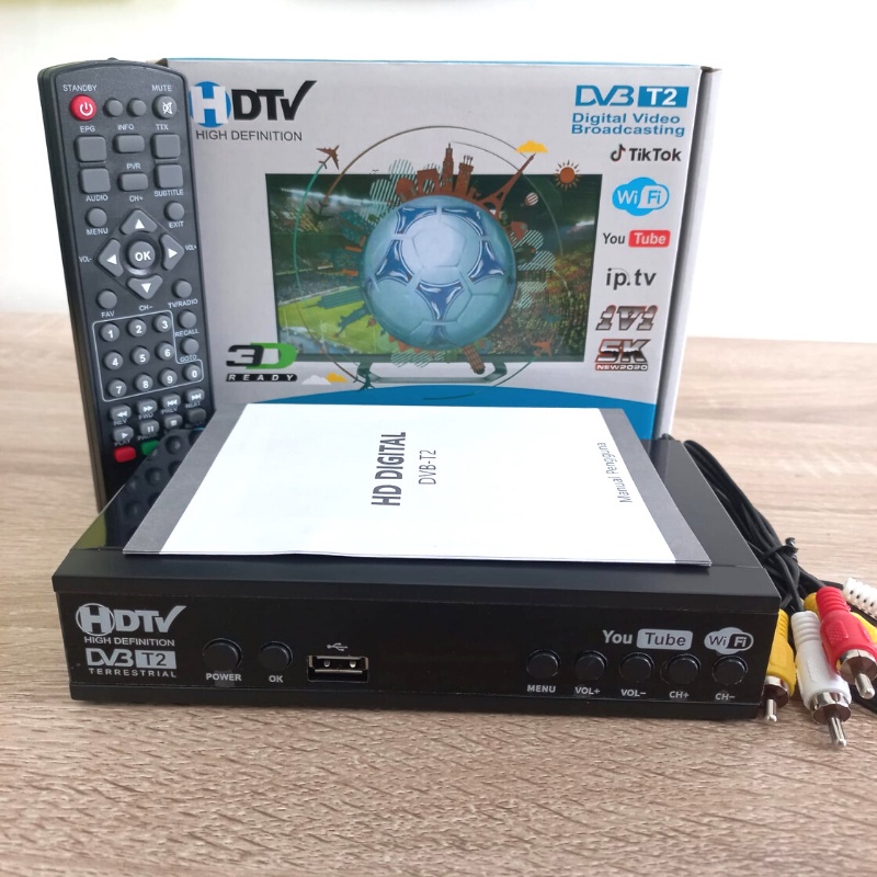 Set Top Box Tv Digital Tabung Antena Televisi Penguat Sinyal Chanel TV STB DVB T2 Full HD Receiver Wifi Youtube Chanel Penerima Siaran Digital Penguat Sinyal STB Dvb Semua Jenis Televisi Premium Original