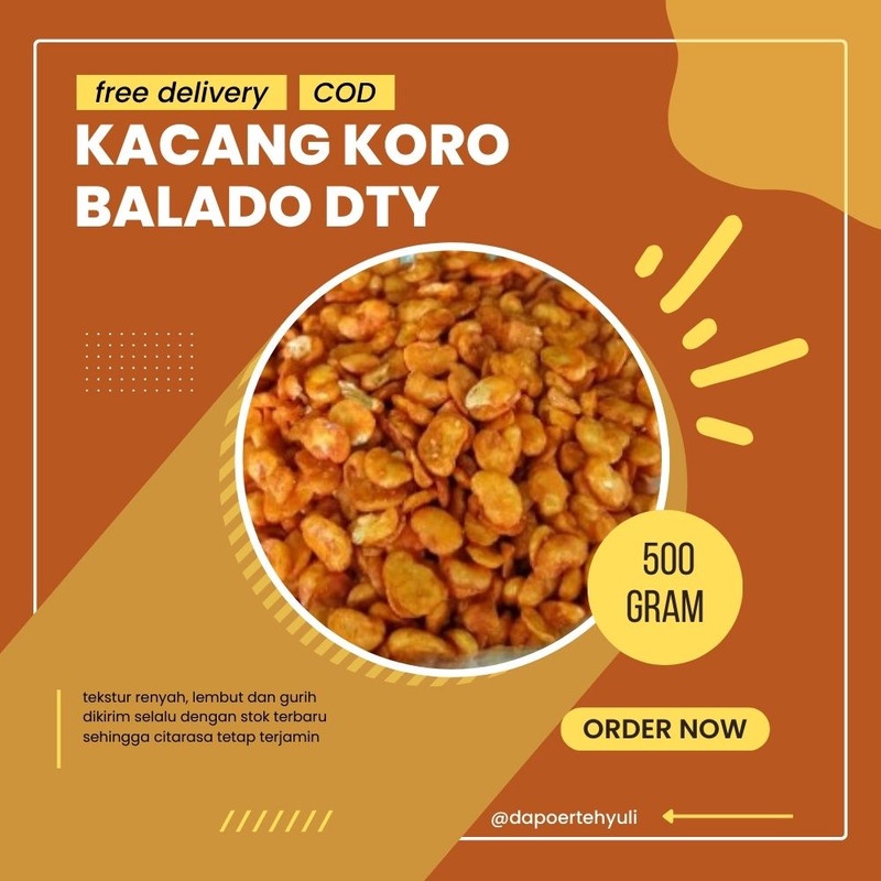 

Kacang Koro Balado DTY | Snack Kiloan | Snack Cemilan - 500 gram